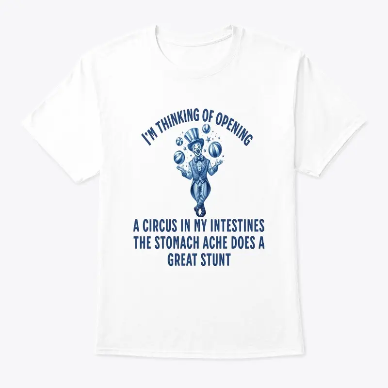 Acrobatic intestines T-shirt.